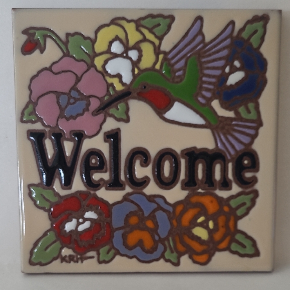 1999 Ceramic Welcome Tile